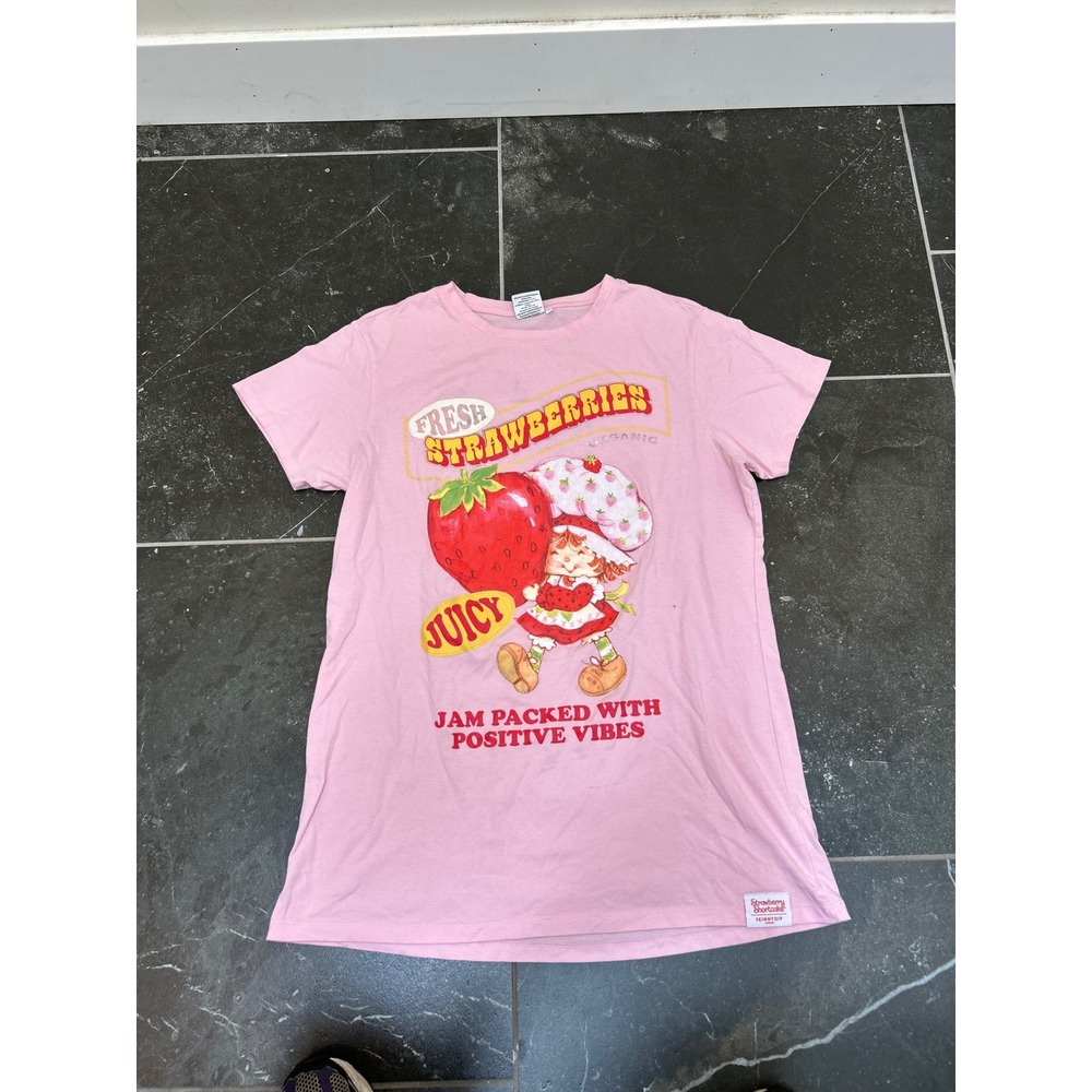 Skinnydip London Strawberry Shortcake Graphic T-Shirt Pink Retro Large